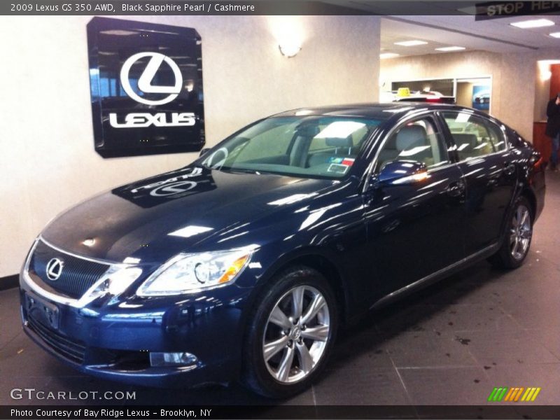 Black Sapphire Pearl / Cashmere 2009 Lexus GS 350 AWD