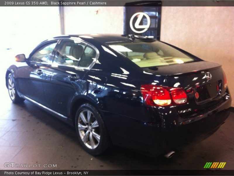 Black Sapphire Pearl / Cashmere 2009 Lexus GS 350 AWD