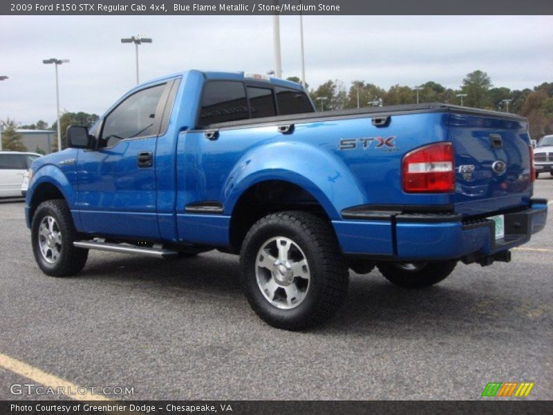 Blue Flame Metallic / Stone/Medium Stone 2009 Ford F150 STX Regular Cab 4x4