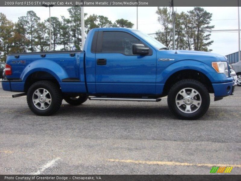  2009 F150 STX Regular Cab 4x4 Blue Flame Metallic