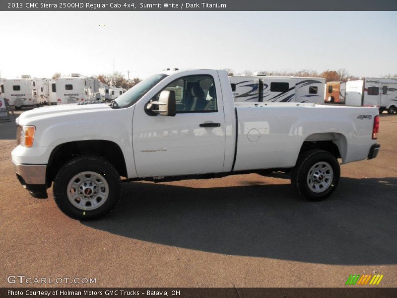 Summit White / Dark Titanium 2013 GMC Sierra 2500HD Regular Cab 4x4
