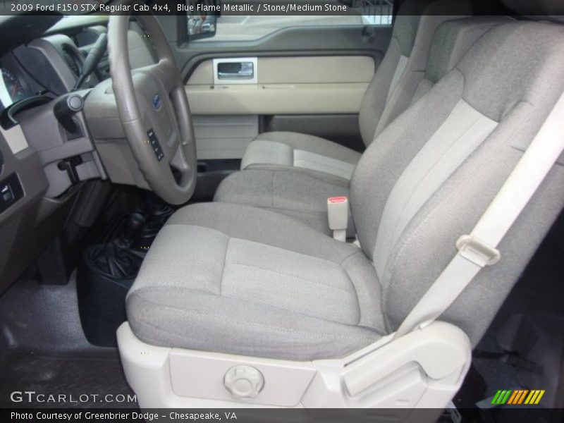 Front Seat of 2009 F150 STX Regular Cab 4x4