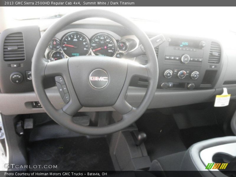 Summit White / Dark Titanium 2013 GMC Sierra 2500HD Regular Cab 4x4