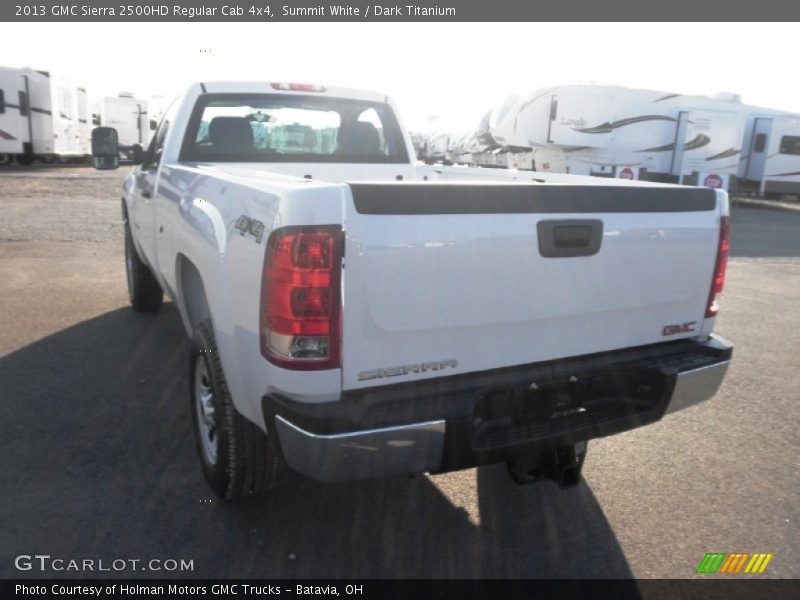 Summit White / Dark Titanium 2013 GMC Sierra 2500HD Regular Cab 4x4