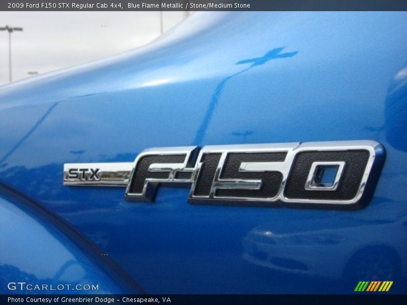 Blue Flame Metallic / Stone/Medium Stone 2009 Ford F150 STX Regular Cab 4x4
