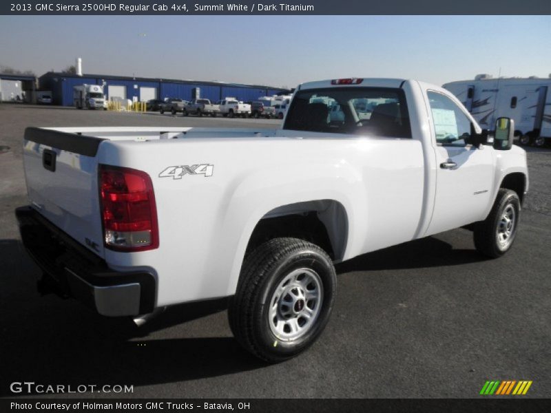 Summit White / Dark Titanium 2013 GMC Sierra 2500HD Regular Cab 4x4