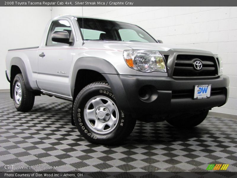 Silver Streak Mica / Graphite Gray 2008 Toyota Tacoma Regular Cab 4x4