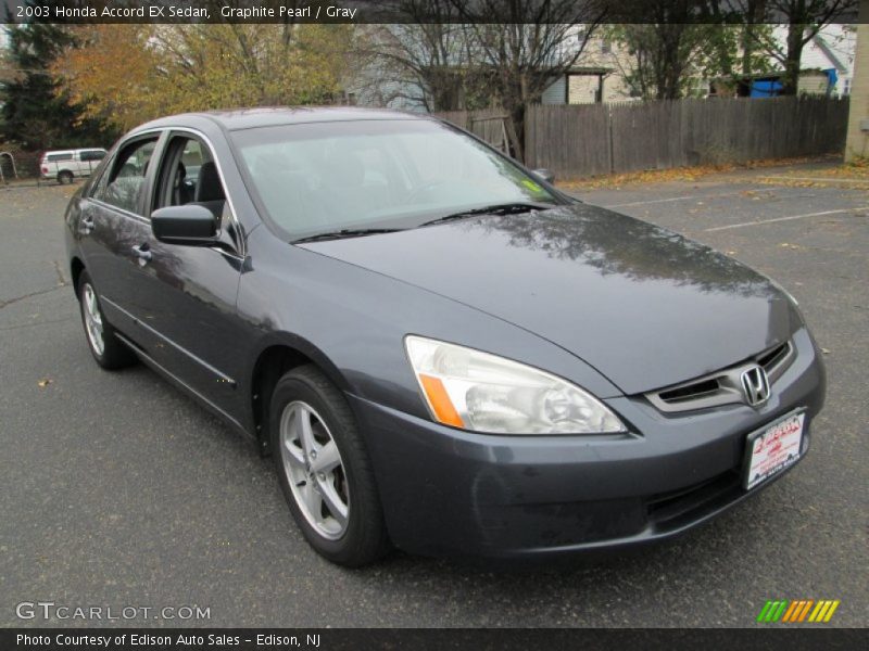 Graphite Pearl / Gray 2003 Honda Accord EX Sedan