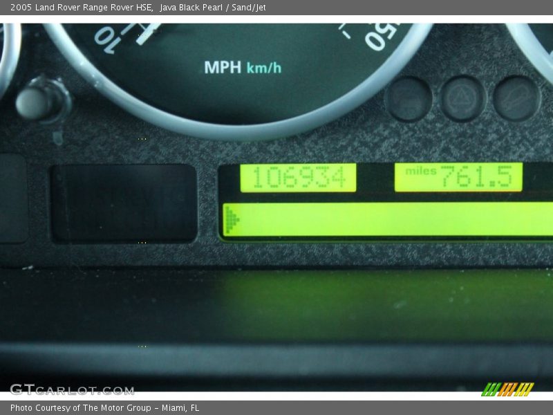 Java Black Pearl / Sand/Jet 2005 Land Rover Range Rover HSE