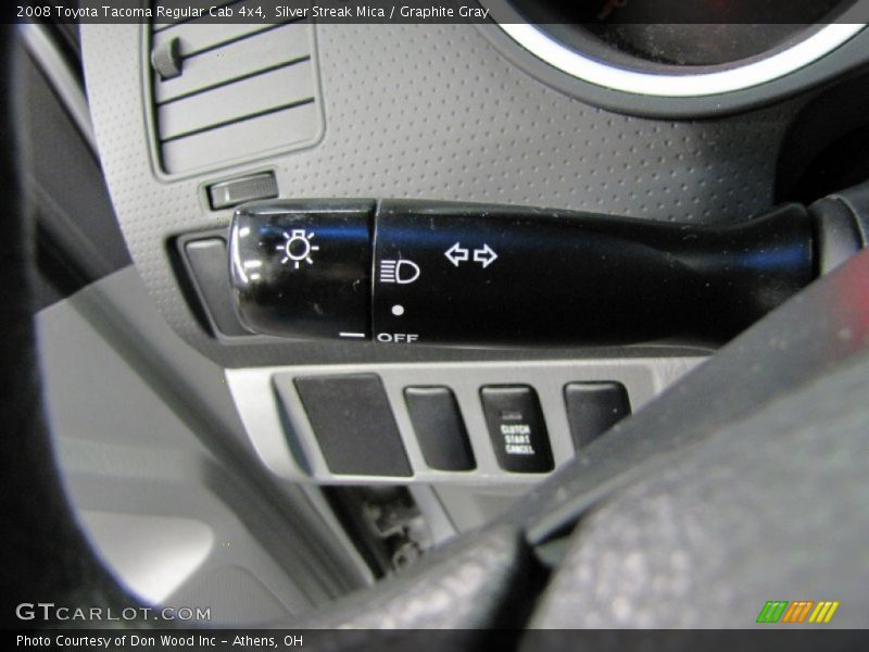 Controls of 2008 Tacoma Regular Cab 4x4