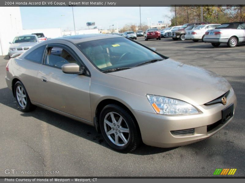 Desert Mist Metallic / Ivory 2004 Honda Accord EX V6 Coupe