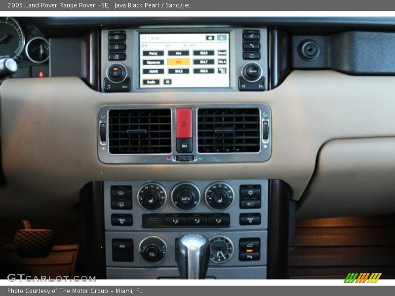 Java Black Pearl / Sand/Jet 2005 Land Rover Range Rover HSE