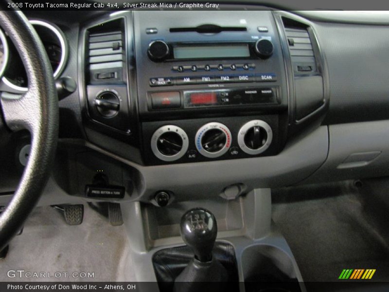 Controls of 2008 Tacoma Regular Cab 4x4