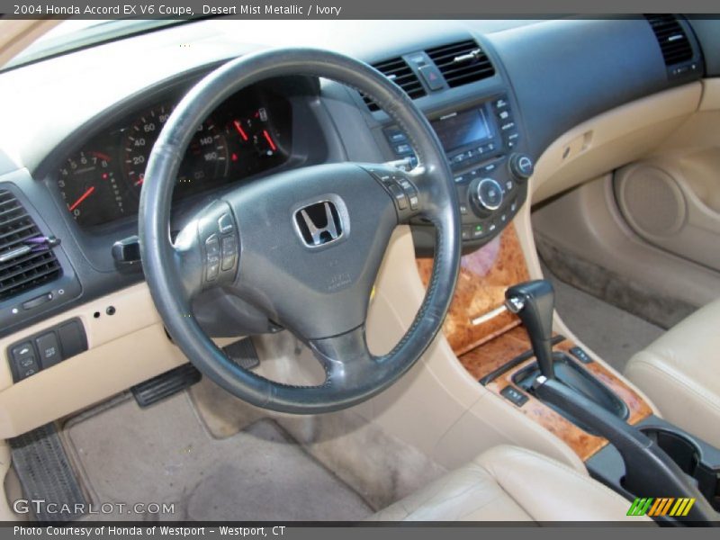 Desert Mist Metallic / Ivory 2004 Honda Accord EX V6 Coupe