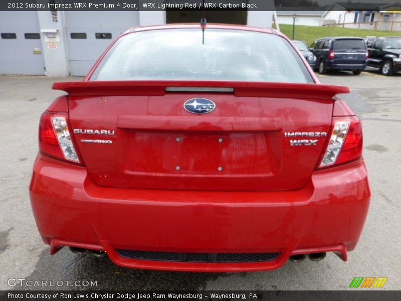 Rear - 2012 Subaru Impreza WRX Premium 4 Door