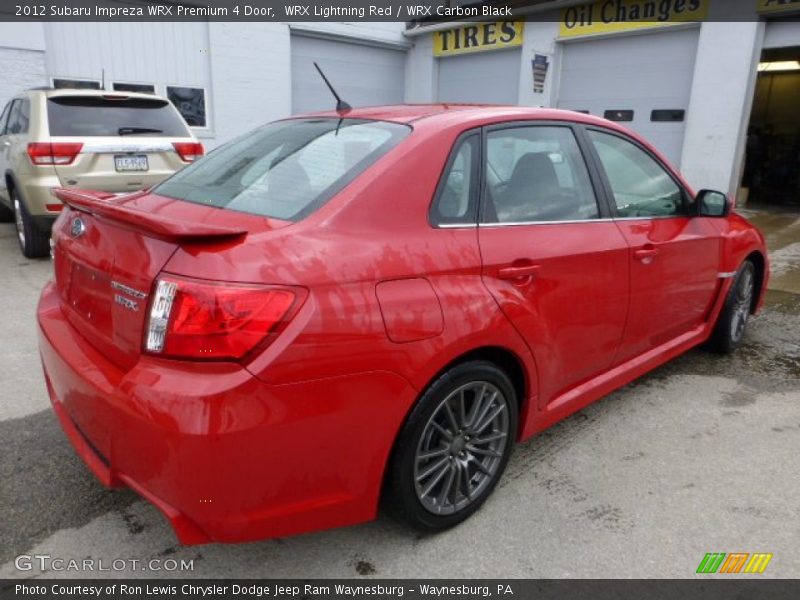 WRX Lightning Red / WRX Carbon Black 2012 Subaru Impreza WRX Premium 4 Door