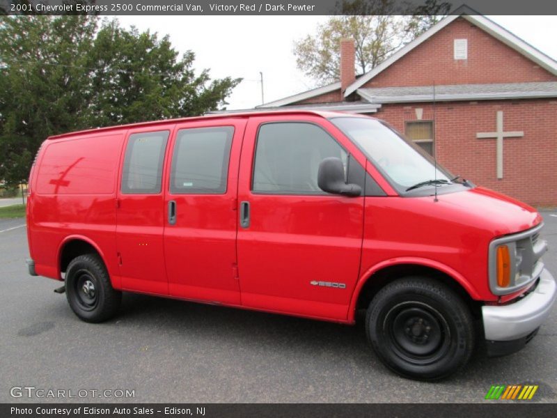 Victory Red / Dark Pewter 2001 Chevrolet Express 2500 Commercial Van