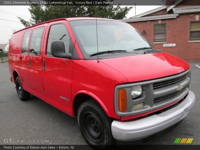Victory Red / Dark Pewter 2001 Chevrolet Express 2500 Commercial Van