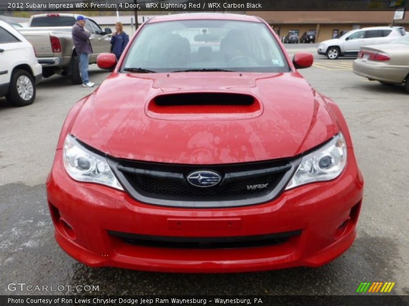 WRX Lightning Red / WRX Carbon Black 2012 Subaru Impreza WRX Premium 4 Door