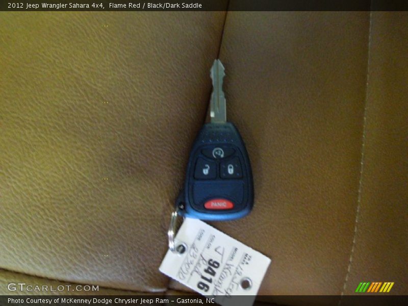 Flame Red / Black/Dark Saddle 2012 Jeep Wrangler Sahara 4x4