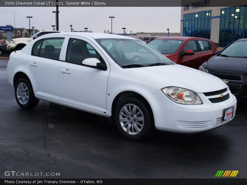 Summit White / Ebony 2009 Chevrolet Cobalt LT Sedan