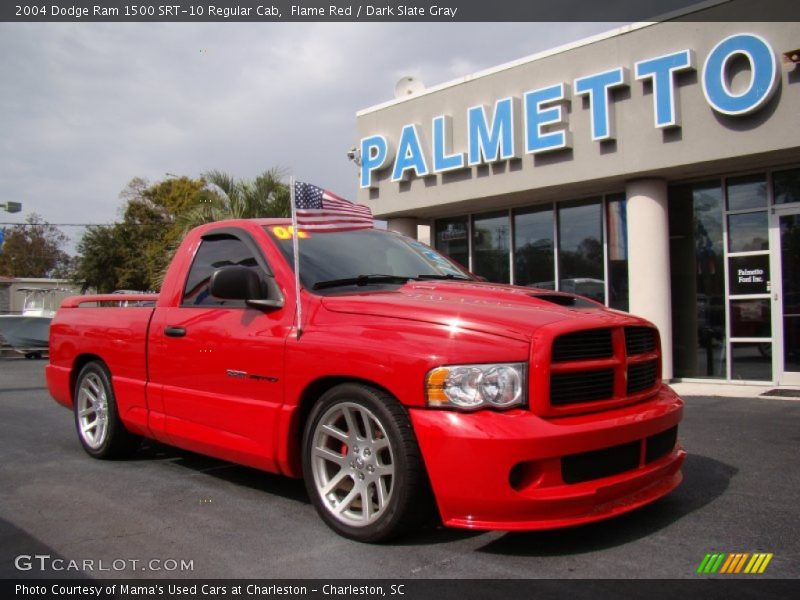 Flame Red / Dark Slate Gray 2004 Dodge Ram 1500 SRT-10 Regular Cab