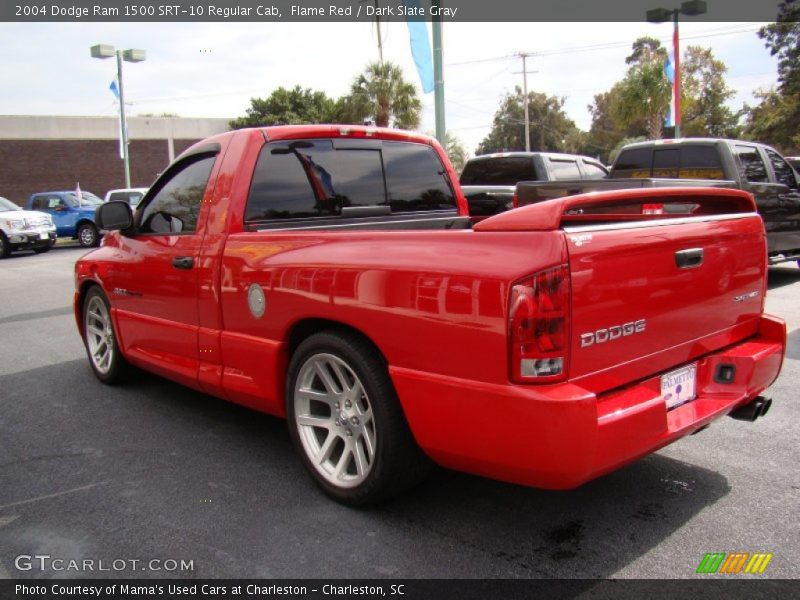 Flame Red / Dark Slate Gray 2004 Dodge Ram 1500 SRT-10 Regular Cab