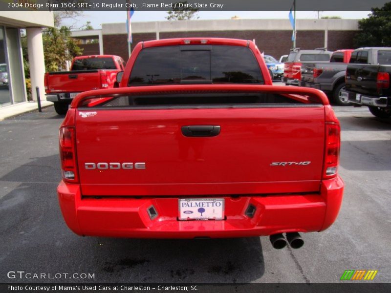 Flame Red / Dark Slate Gray 2004 Dodge Ram 1500 SRT-10 Regular Cab