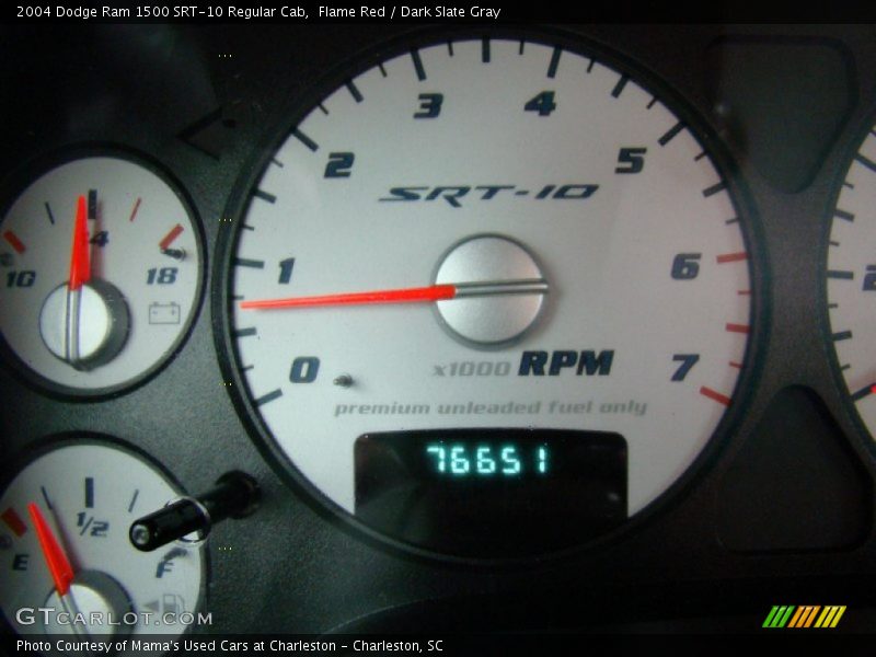 Flame Red / Dark Slate Gray 2004 Dodge Ram 1500 SRT-10 Regular Cab