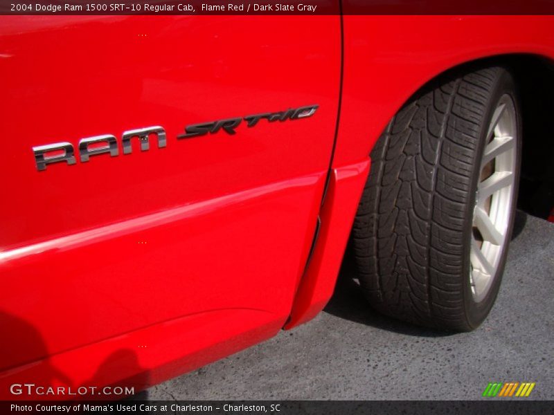 Flame Red / Dark Slate Gray 2004 Dodge Ram 1500 SRT-10 Regular Cab