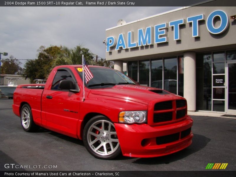 Flame Red / Dark Slate Gray 2004 Dodge Ram 1500 SRT-10 Regular Cab