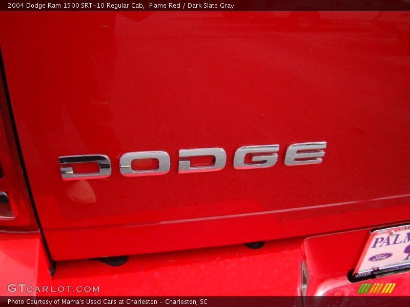 Flame Red / Dark Slate Gray 2004 Dodge Ram 1500 SRT-10 Regular Cab