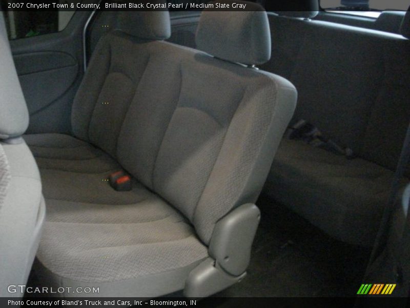 Brilliant Black Crystal Pearl / Medium Slate Gray 2007 Chrysler Town & Country