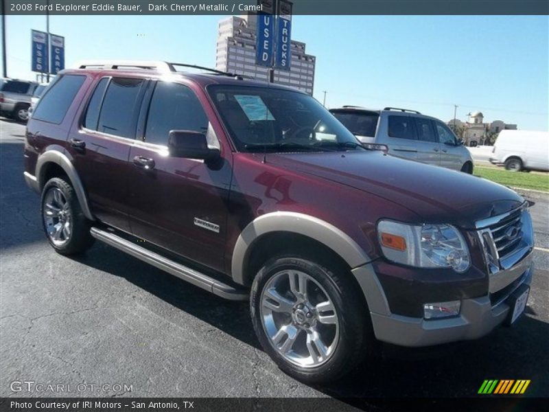 Dark Cherry Metallic / Camel 2008 Ford Explorer Eddie Bauer