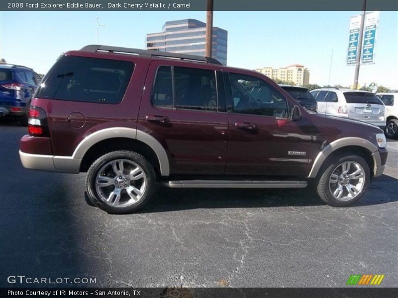 Dark Cherry Metallic / Camel 2008 Ford Explorer Eddie Bauer