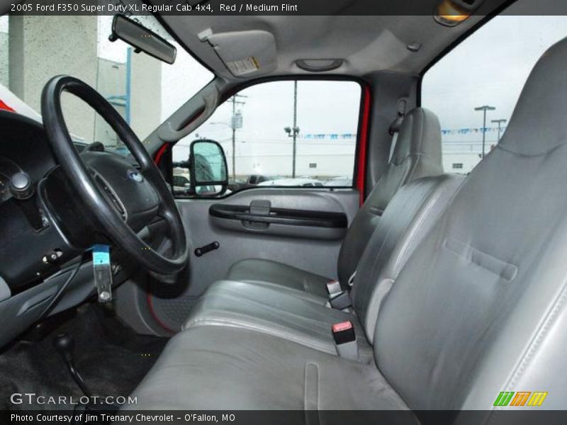 Red / Medium Flint 2005 Ford F350 Super Duty XL Regular Cab 4x4