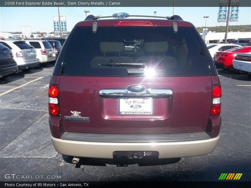 Dark Cherry Metallic / Camel 2008 Ford Explorer Eddie Bauer