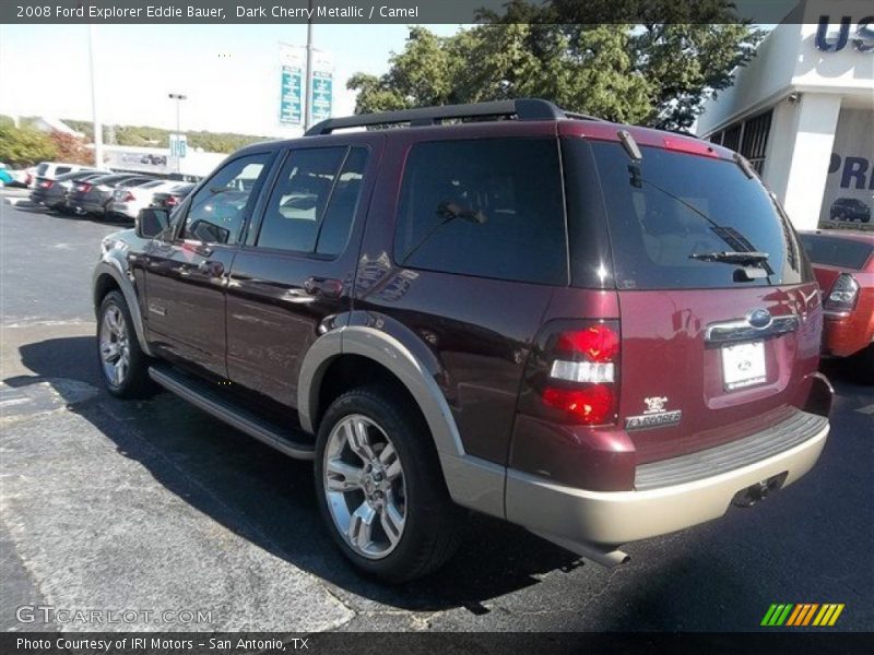 Dark Cherry Metallic / Camel 2008 Ford Explorer Eddie Bauer