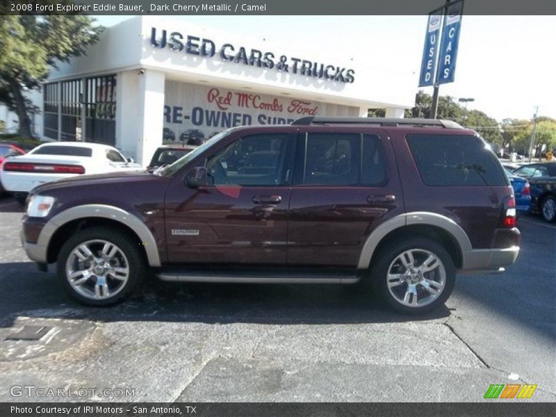 Dark Cherry Metallic / Camel 2008 Ford Explorer Eddie Bauer