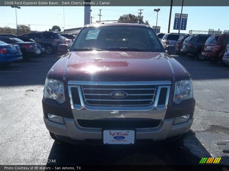 Dark Cherry Metallic / Camel 2008 Ford Explorer Eddie Bauer