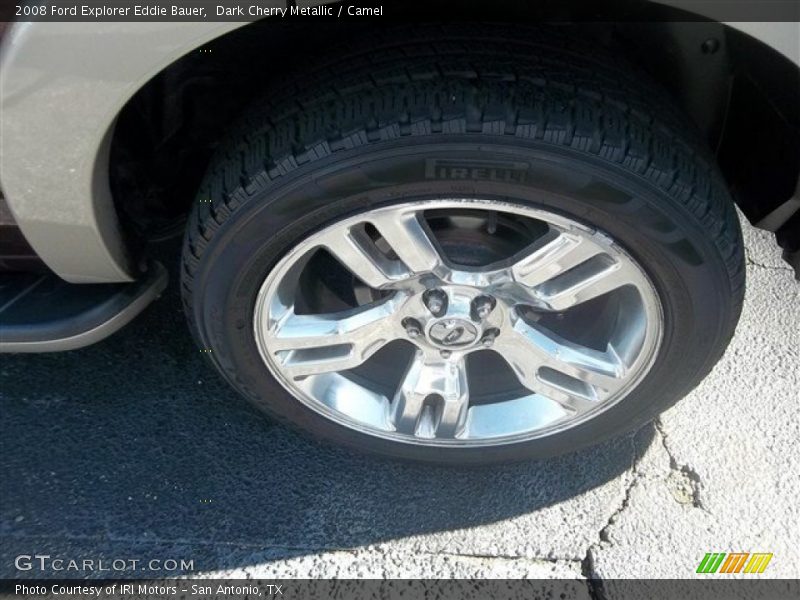 Dark Cherry Metallic / Camel 2008 Ford Explorer Eddie Bauer