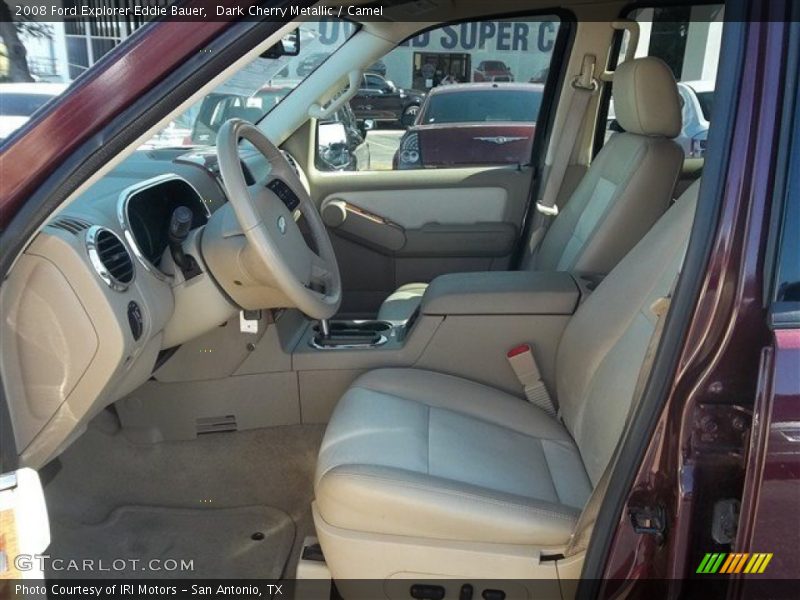 Dark Cherry Metallic / Camel 2008 Ford Explorer Eddie Bauer
