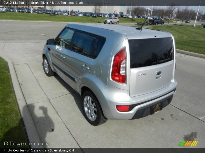 Bright Silver / Black Soul Logo Cloth 2012 Kia Soul +