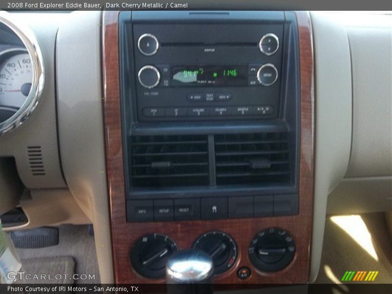 Dark Cherry Metallic / Camel 2008 Ford Explorer Eddie Bauer
