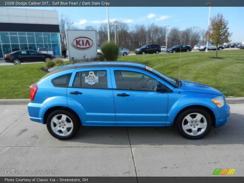 Surf Blue Pearl / Dark Slate Gray 2008 Dodge Caliber SXT