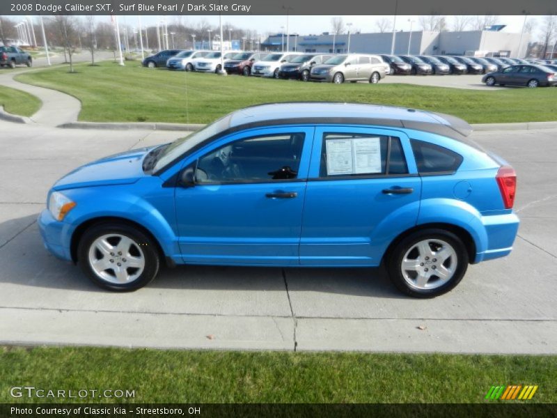Surf Blue Pearl / Dark Slate Gray 2008 Dodge Caliber SXT