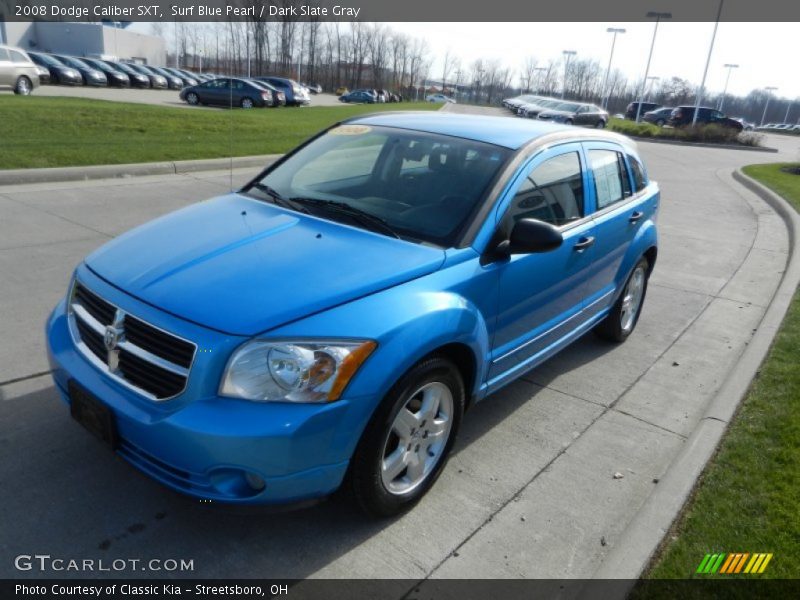 Surf Blue Pearl / Dark Slate Gray 2008 Dodge Caliber SXT