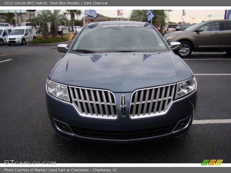 Steel Blue Metallic / Dark Charcoal 2012 Lincoln MKZ Hybrid