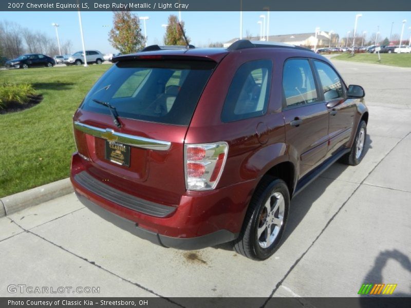 Deep Ruby Metallic / Light Gray 2007 Chevrolet Equinox LS