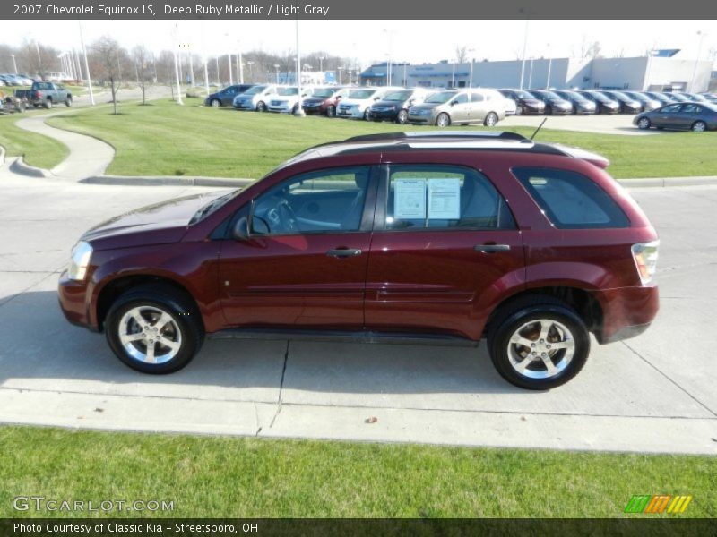 Deep Ruby Metallic / Light Gray 2007 Chevrolet Equinox LS